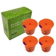 4 K-Cup Reusable Filters for Keurig 2.0 - Fits K300,K350,K40,K450,K500,K55,K75,B31,B40,B60 Series and all 1.0... N2