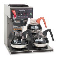 BUNN Commercially Rated Automatic Brewer, 12-Cups, 3-Burners, Stainless Steel