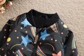 Coat ,BeautyVan Kids Child Boy Girl Starry Coat Jackets Winter Thick Top Waistcoat Clothes Coat (5T, Black) N8