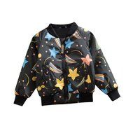 Coat ,BeautyVan Kids Child Boy Girl Starry Coat Jackets Winter Thick Top Waistcoat Clothes Coat (5T, Black) N9