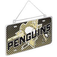 NHL Pittsburgh Penguins Metal License Plate Christmas Ornament Foam Ugly Sweater Bundle 2 Pack By Forever Collectibles N3