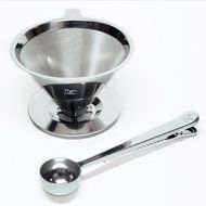 Premium Pour Over Coffee Filter 3-4 cup - Stainless Steel with Ultra Fine Weave, Reusable Eco-Friendly Dripper... N8