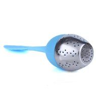 zhijiang 3 Colors Food-grade Silicone Leaf Tea Ball Tea Bag Filter Creative Stainless Steel Insulation Tea Infuser N6