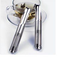 MAXGOODS Fine Metal Tobacco Pipe Shape Tea Leaf Strainer Spice Infuser Filter N2