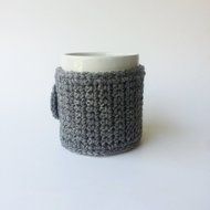 Coffee Mug Cozy Rustic Grey N3