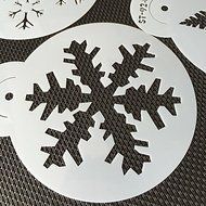 Y&XL&H 6pcs/lots Christmas Different Snow Design Cookies Stencil Cake Decorating Tools N3