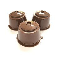 3pcs/pack Plastic Refillable Reusable Coffee Capsule Compatible with Dolce Gusto Machine Compatible with Mini... N3