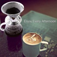 Paperless Pour Over Coffee Dripper by Possiave - Permanent Reusable Stainless Steel Durable Cone Coffee Filter... N13