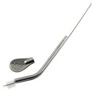 Steelution: Bombilla Filter Straw for Yerba Mate, Loose Tea, with Easy-clean Filter and Straw CleanerShips in... N7