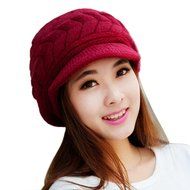 Orangesky Women Skullies Beanies Knitted Hats (Beige) N5