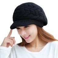 Orangesky Women Skullies Beanies Knitted Hats (Beige) N7