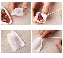 100Pcs/Lot Teabags 5.5 x 7CM Empty Scented Tea Bags With String Heal Seal Filter Paper for Herb Loose Tea Bolsas... N2