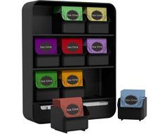 Mind Reader "Baggy" Tea Bag holder and Condiment Organizer, Black N4