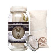 CoffeeSock ColdBrew Kit- Reusable Organic Cotton Filter and Jar (KIT32) N8