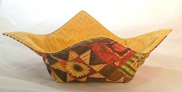 Microwave Bowl Cozy Autumn Print/Marigolds