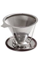 Koonan Stainless Steel Portable Coffee Filter Rack,Spring type coffee frilter rack(Filter rack(1-4cups)-D) N13