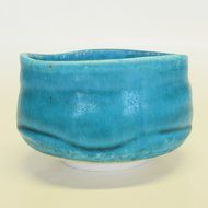 Japanese Chawan Matcha Bowl Snow Scene Minoyaki N3