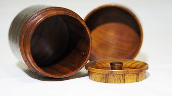 "Chadutsu" Tea Canister Cherry Bark Japan Import N4