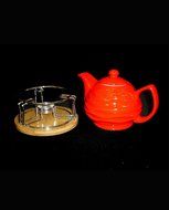 SEAVER Modern Tea Pot Warmer with bambo base N3