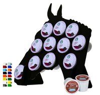 Marketing Holders 11 Slot Acrylic Horse K-Cup Holder (Solid Yellow)