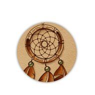 Generic Cup Coaster Creative Design Dream Catcher Mdf Material N4