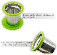 Xenics Tea Infuser with Lid Stainless Strainer Tea Strainer Brew in Mug N3