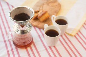 PreciseBrew Stainless Steel Paperless Pour Over Coffee Dripper Set with Double Mesh Filter, Stand, and Measuring... N6