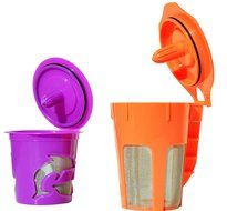 EZ Brew Reusable K Carafe & K Cup Coffee Filter Combo set for Keurig 2.0, K200, K300, K400, K500 Series