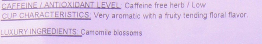 Metropolitan Tea 200 Count Pyramid Shaped Teabags, Egyptian Camomile N3