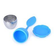 Set of 2 - Wenmeili Loose Tea Infuser Strainer with Drip Tray - Cute Silicone Leaf Handle As the Lid with Steel... N7