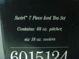 Swirl 7 Pc. Iced Tea Set N2