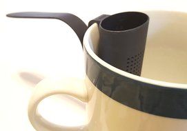 Scoop Long Handled Tea Infuser, Lime Green N3