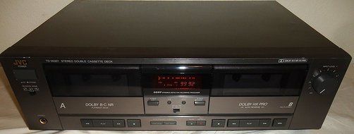JVC TD-W207 Recordable Stereo Double Cassette Tape Deck With DDRP Dynamic Detection Recording Processor - Japan N6