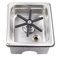 YBB Portable Steaming Pitcher Rinser Sink Glass Rinser For Bar Coffee Shop N6