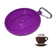 JSS Silicone Collapsible coffee filter with a Free Hook, Tea Dripper Cone, Pour Over Coffee Brewer, Carafe Infuser... N28