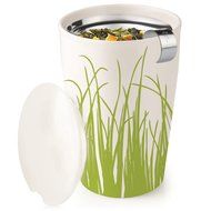Tea Forte KATI Single Cup Loose Leaf Tea Brewing System, Insulated Ceramic Mug with Tea Infuser and Lid, Spring... N7