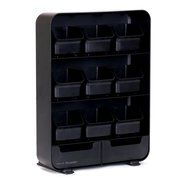 Mind Reader "Baggy" Tea Bag holder and Condiment Organizer, Black N9