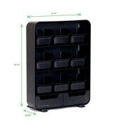 Mind Reader "Baggy" Tea Bag holder and Condiment Organizer, Black N10