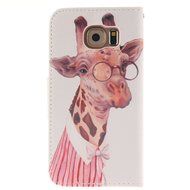 S6 Case, DRUnKQUEEn® PU Leather Credit Card Holder Case Stand Feature Wallet Type Flip Folio Cover - for G920... N5