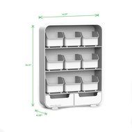 Mind Reader "Baggy" Tea Bag holder and Condiment Organizer, Black N15