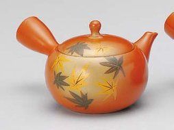 Yamakiikai Orange Kyusu(Japanese teapot)with a strainer 240cc GM909
