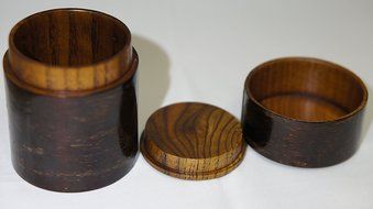 "Chadutsu" Tea Canister Cherry Bark Japan Import N6