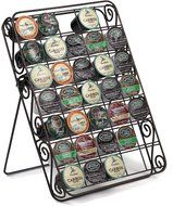 Universal K-cup Storage Rack 35 Capacity Can Be Used on Countertop, Inside Drawer or Mount on Wall, Hammered Bronze...