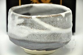 Japanese Mino Yaki ware Matcha Bowl Green Tea 11.5 / 11.5 / 8cm (4.5 / 4.5 / 3.1inch)[7348] N4