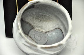 Japanese Mino Yaki ware Matcha Bowl Green Tea 11.5 / 11.5 / 8cm (4.5 / 4.5 / 3.1inch)[7348] N5