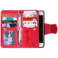 iPhone 7 Case, iPhone 7 Wallet Case,PHEZEN Beauty Flower Girl Cat Design PU Leather Wallet Case Stand Flip Case... N57