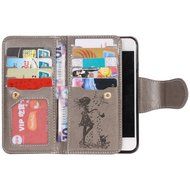 iPhone 7 Case, iPhone 7 Wallet Case,PHEZEN Beauty Flower Girl Cat Design PU Leather Wallet Case Stand Flip Case... N64