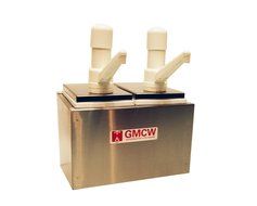 Grindmaster Cecilware 244S Super Pumps Condiment Rail with 2 Plastic Pumps/2 Covers/2 Crushed Fruit Jars/Rails