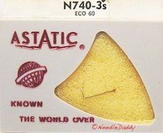 ASTATIC 78 RPM PHONOGRAPH NEEDLE FOR TEPPAZ BLUE MONO ECO 60 TRANSIT OSCAR