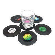 DDLBiz Creative Drink Placemat Spinning Retro Vinyl CD Record Drinks Coasters N2